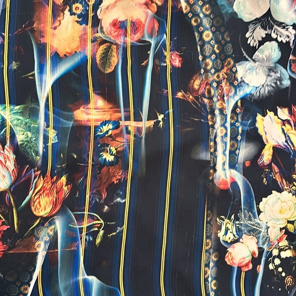 Sleeveless multicoloured long blouse. - Picture 5 of 12